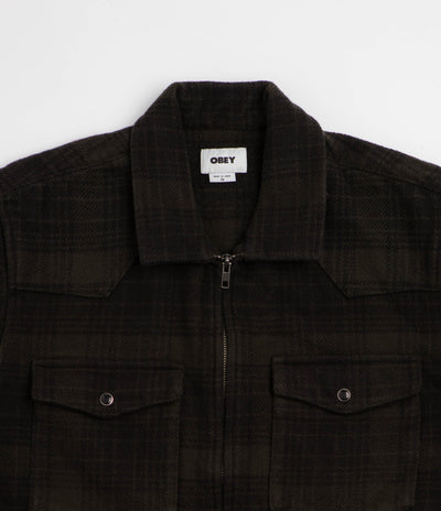 Obey Willie Zip Up Shirt Jacket - Rosin Multi