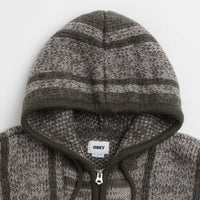 Obey Zip Up Baja Hoodie - Leaf Multi thumbnail