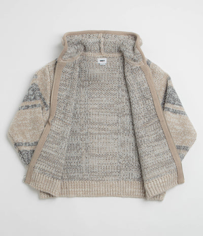 Obey Zip Up Baja Hoodie - Natural Multi