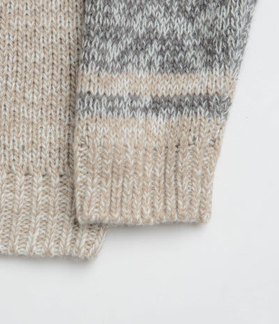 Obey Zip Up Baja Hoodie - Natural Multi