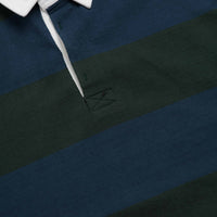Opensider Classic Rugby Shirt - Blue / Green Wide-Stripe thumbnail