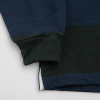 Opensider Classic Rugby Shirt - Blue / Green Wide-Stripe thumbnail