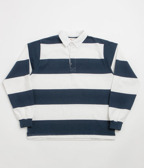 Opensider Classic Rugby Shirt - Blue Wide-Stripe