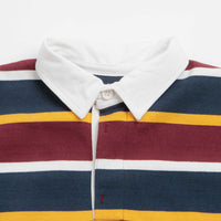 Opensider Classic Rugby Shirt - Burgundy Multi-Stripe thumbnail