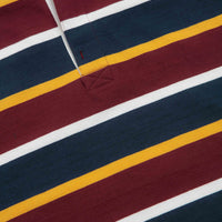 Opensider Classic Rugby Shirt - Burgundy Multi-Stripe thumbnail