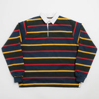 Opensider Classic Rugby Shirt - Forest Multi-Stripe thumbnail