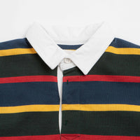 Opensider Classic Rugby Shirt - Forest Multi-Stripe thumbnail