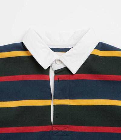 Opensider Classic Rugby Shirt - Forest Multi-Stripe