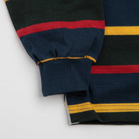 Opensider Classic Rugby Shirt - Forest Multi-Stripe thumbnail