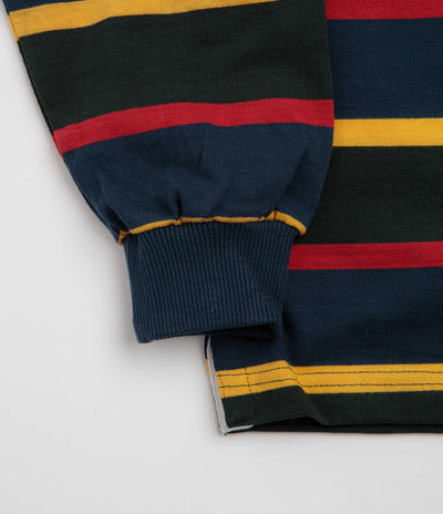 Opensider Classic Rugby Shirt - Forest Multi-Stripe