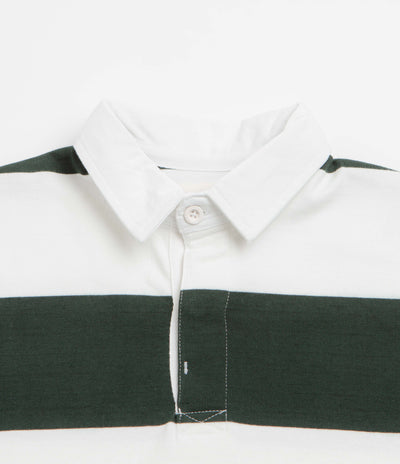 Opensider Classic Rugby Shirt - Green Wide-Stripe