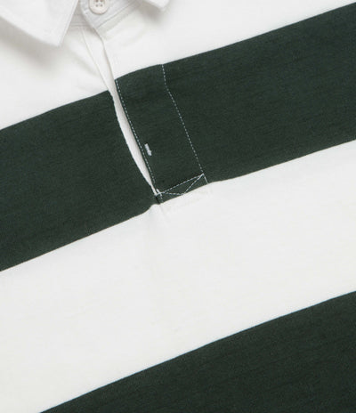 Opensider Classic Rugby Shirt - Green Wide-Stripe