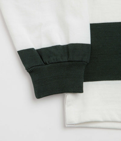 Opensider Classic Rugby Shirt - Green Wide-Stripe