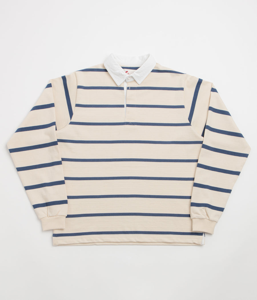 Opensider Classic Rugby Shirt - Off White Multi-Stripe