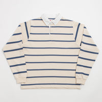 Opensider Classic Rugby Shirt - Off White Multi-Stripe thumbnail