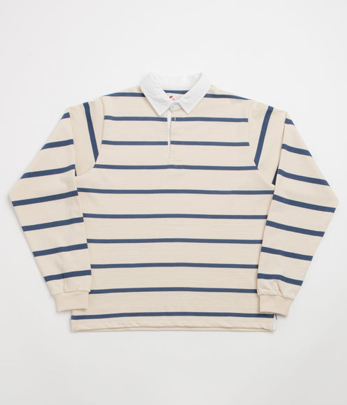 Opensider Classic Rugby Shirt - Off White Multi-Stripe