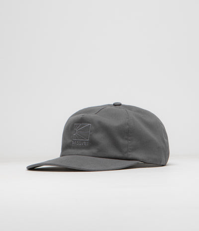 Rassvet Logo 5 Panel Cap in Dark Grey