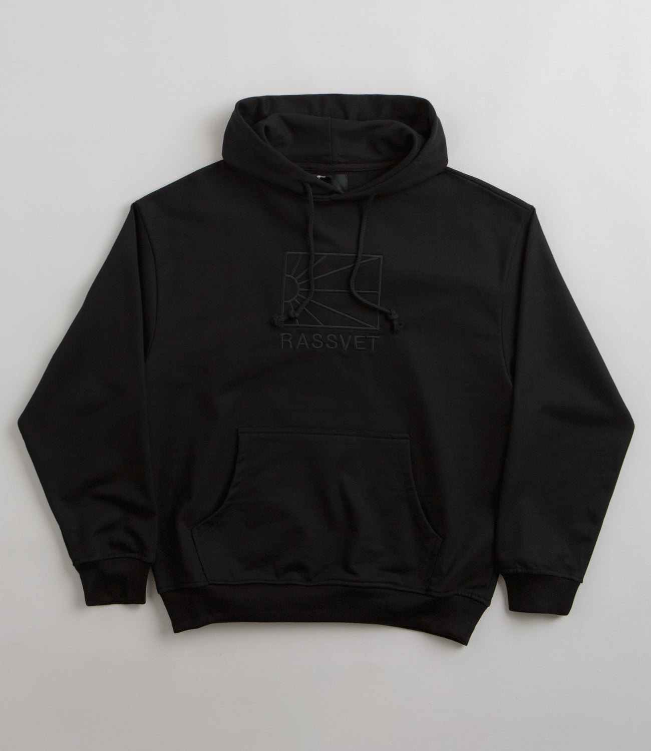 Rassvet Logo Hoodie Black Flatspot