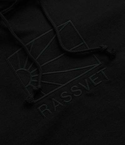 Rassvet Logo Hoodie in Black