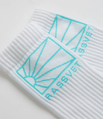 Rassvet Logo Socks in White