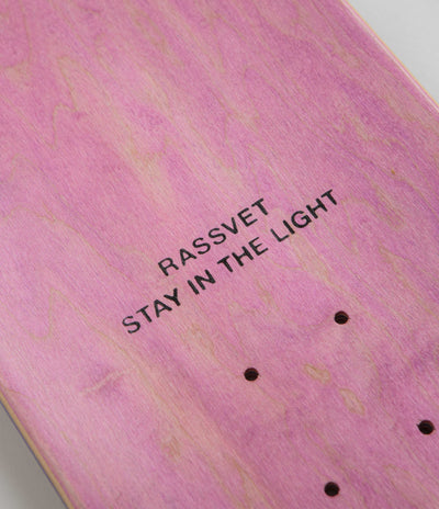 Rassvet Mesh Logo Deck in White and 8.125"