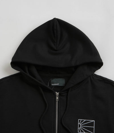 Rassvet Mini Logo Zip Hoodie in Black