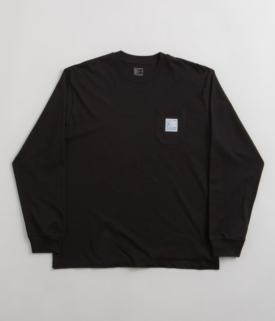 Rassvet Pocket Tag Long Sleeve T-Shirt - Black