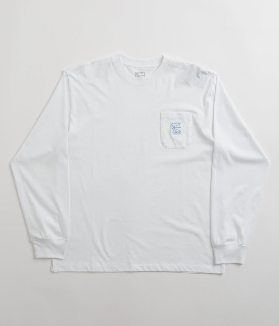 Rassvet Pocket Tag Long Sleeve T-Shirt - White