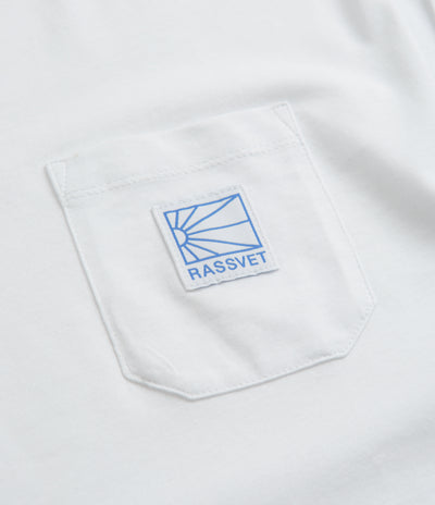 Rassvet Pocket Tag Long Sleeve T-Shirt - White