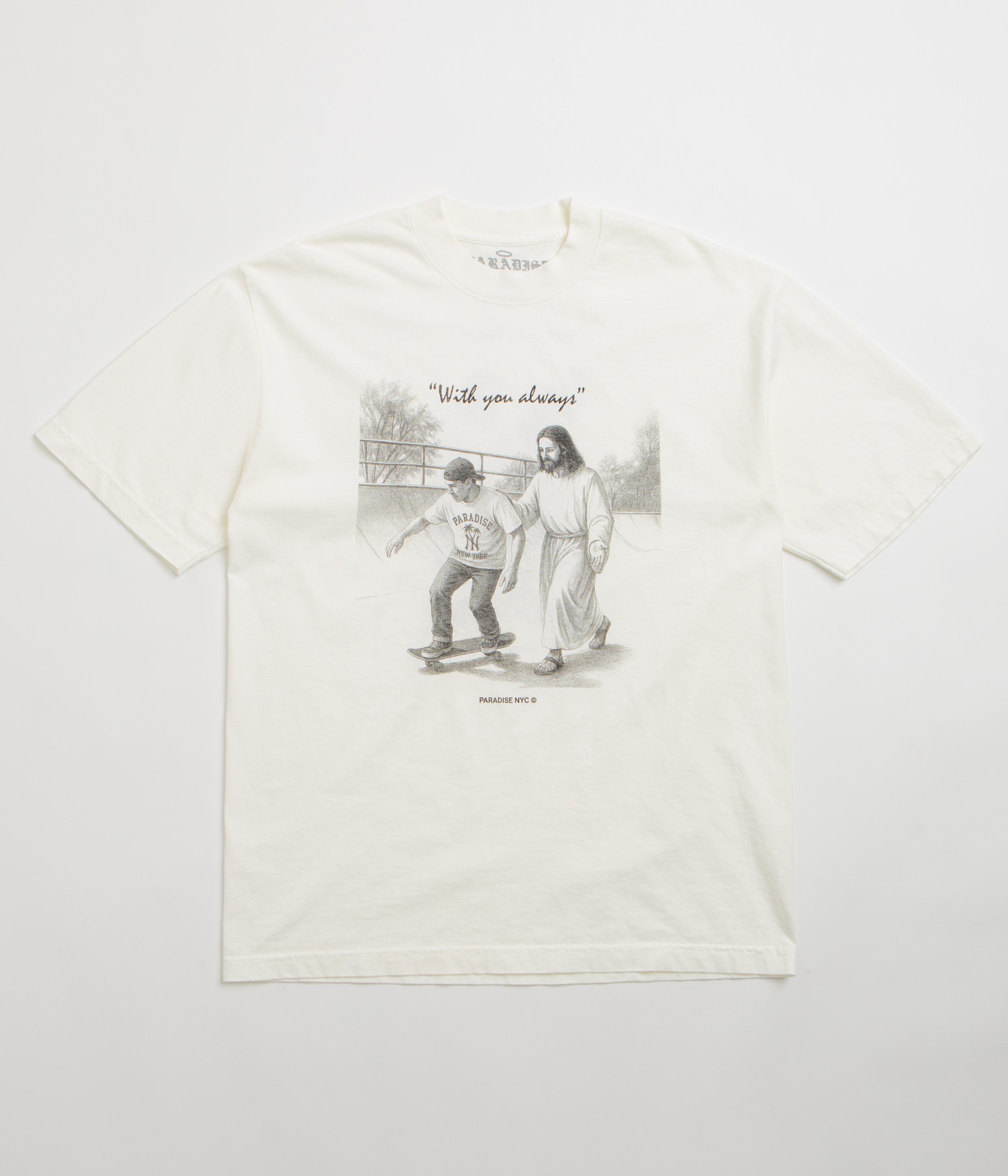 Paradise NYC With You Always T-Shirt - Off White