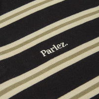 Parlez Aspen Long Sleeve Polo Shirt in Black thumbnail