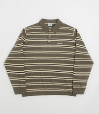Parlez Aspen Long Sleeve Polo Shirt in Moss
