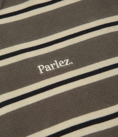 Parlez Aspen Long Sleeve Polo Shirt in Moss