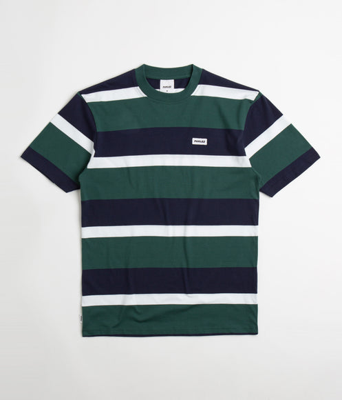 Parlez Bank Striped T-Shirt - Deep Green