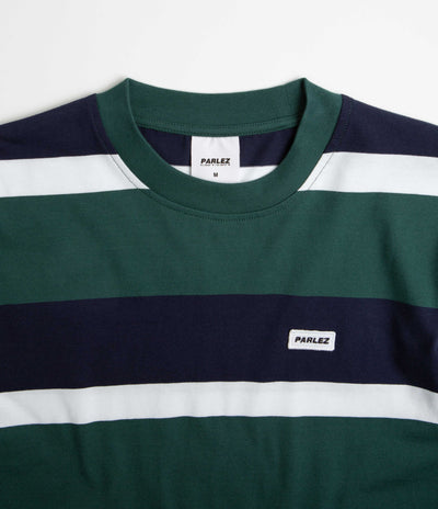 Parlez Bank Striped T-Shirt - Deep Green