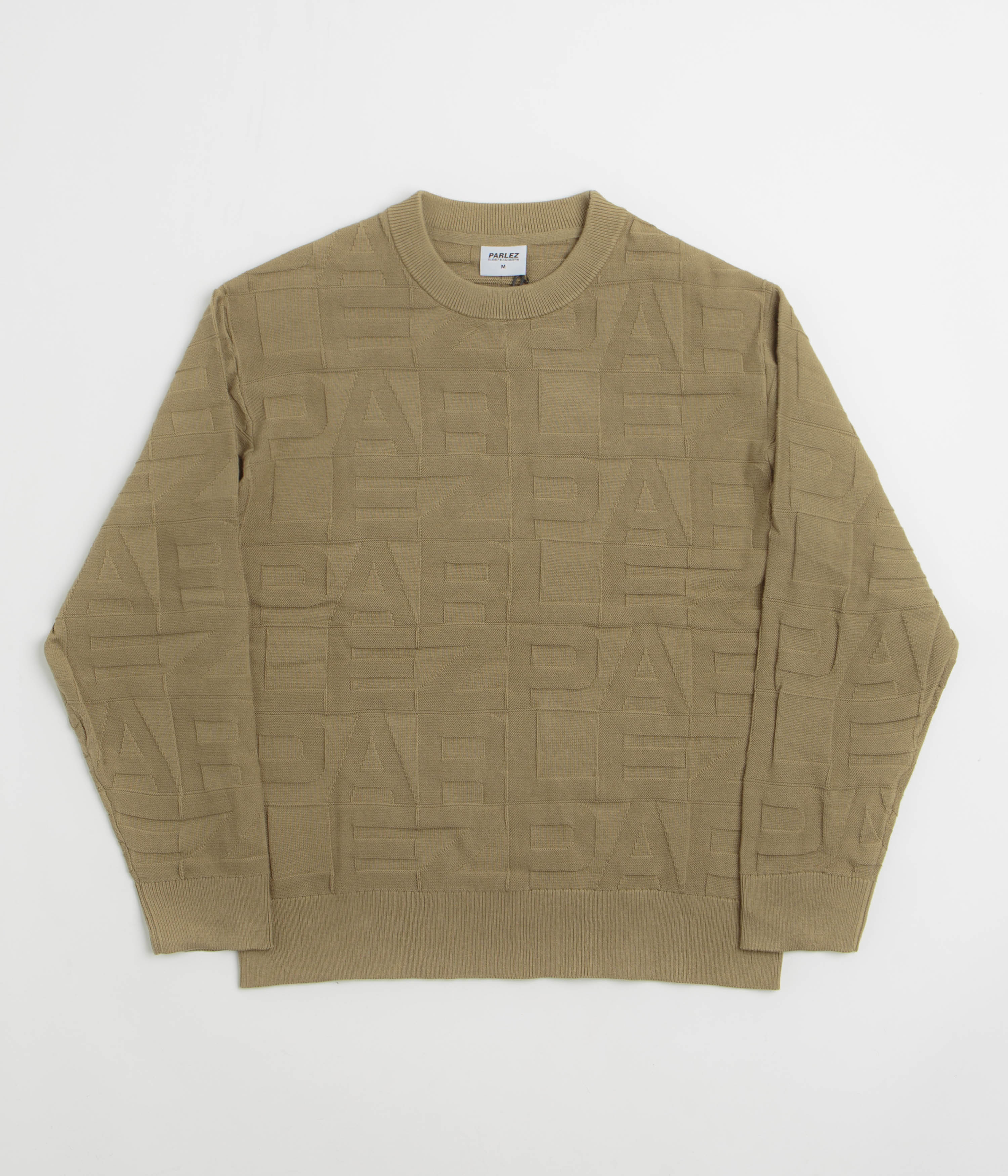 Parlez Block Crewneck Sweatshirt in Sand
