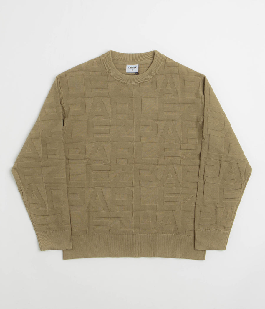 Parlez Block Crewneck Sweatshirt in Sand
