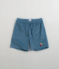 Parlez Campbell Cord Shorts in Dusty Blue