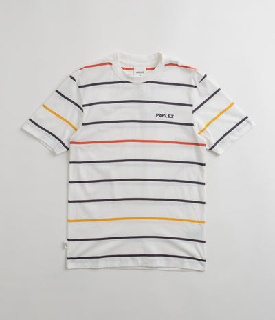 Parlez Element Stripe T-Shirt in White