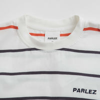 Parlez Element Stripe T-Shirt in White thumbnail