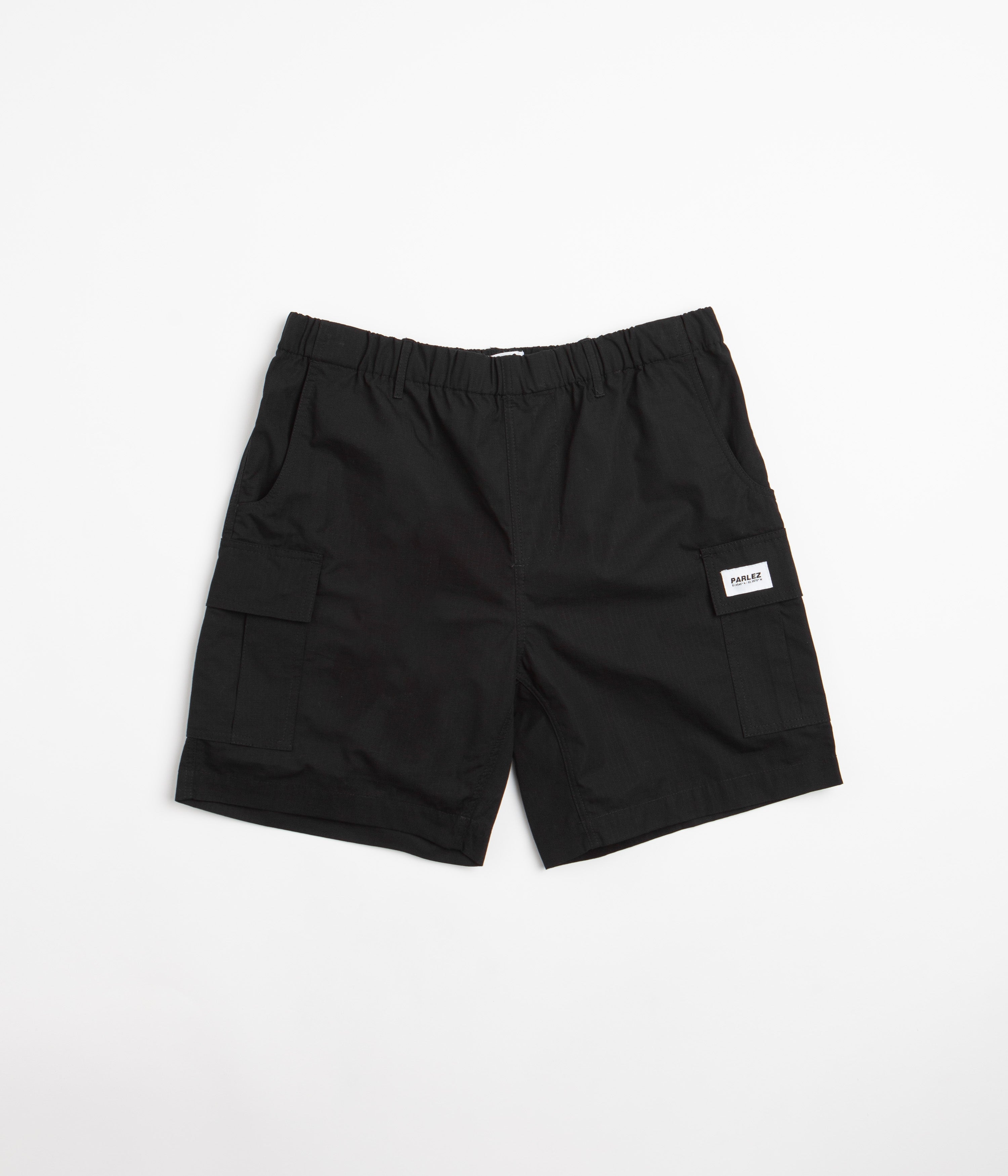 Parlez Gilbert Ripstop Shorts in Black
