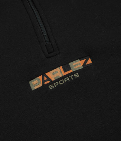 Parlez Ora 1/4 Zip Sweatshirt in Black