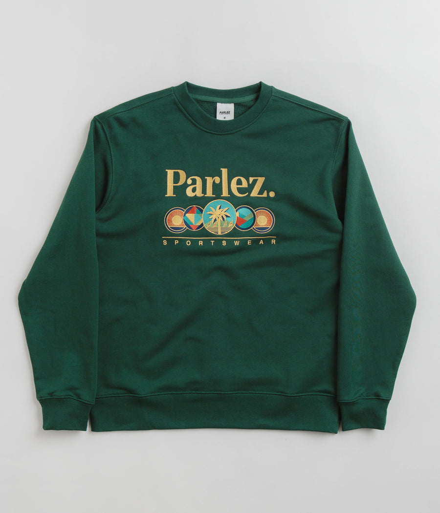 Parlez Reefer Crewneck Sweatshirt - Deep Green