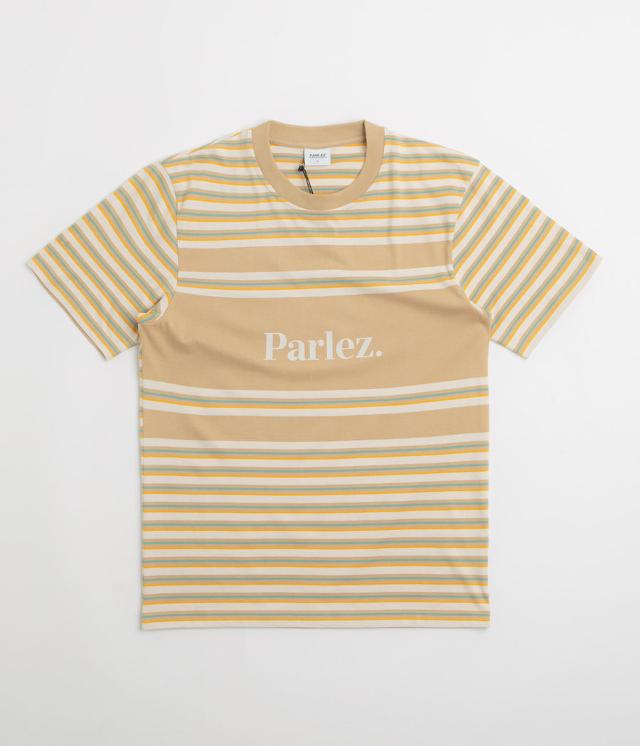 Parlez Solar YD Stripe T-Shirt in Greige