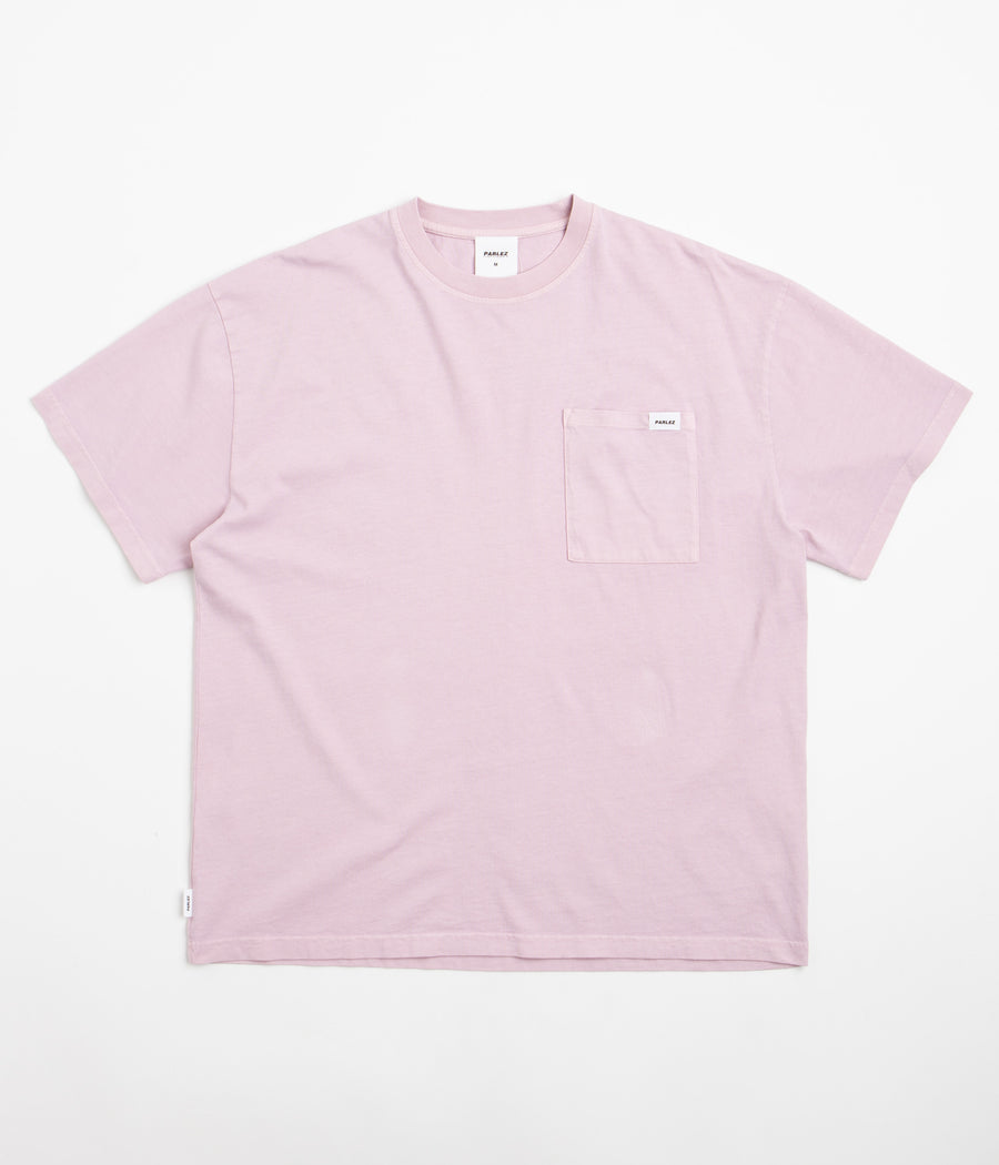 Parlez Trelow Pigment Pocket Oversized T-Shirt - Lilac Washed