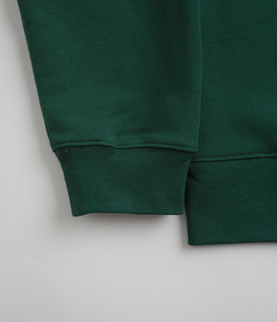 Parlez Wanstead 1/4 Zip Sweatshirt in Deep Green