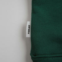 Parlez Wanstead 1/4 Zip Sweatshirt in Deep Green thumbnail