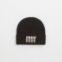 Pass Port 4 Flowers Organic Cotton Beanie in Black thumbnail