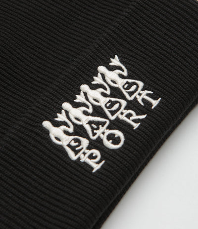 Pass Port 4 Flowers Organic Cotton Beanie in Black