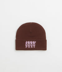 Pass Port 4 Flowers Organic Cotton Beanie in Choc